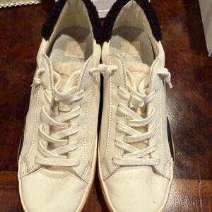 Dolce  Vita Women’s White Lace-Up Sneakers